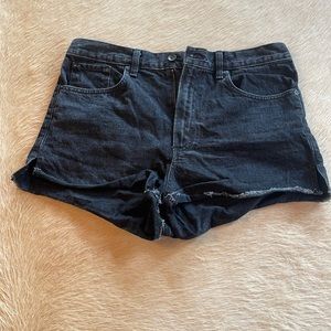 *SOLD* Rag n Bone high rise black denim shorts size 31